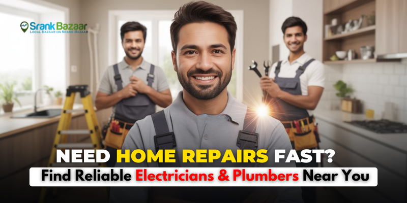 Thumbnail for Need Home Repairs Fast? Find Reliable Electricians & Plumbers Near You | SrankBazaar